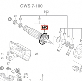  ()  GWS 14-125/GWS 14-150/GWS 10-126 (1606610129, 1 606 610 129)
