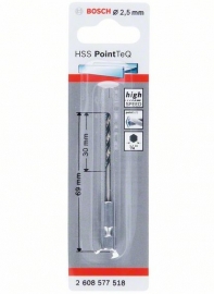  Bosch HSS PointTeQ, 2,5 ,    (2608577518, 2 608 577 518)