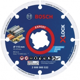   Bosch Expert for Metal X-LOCK, 115x22,23  (2608900532, 2 608 900 532)
